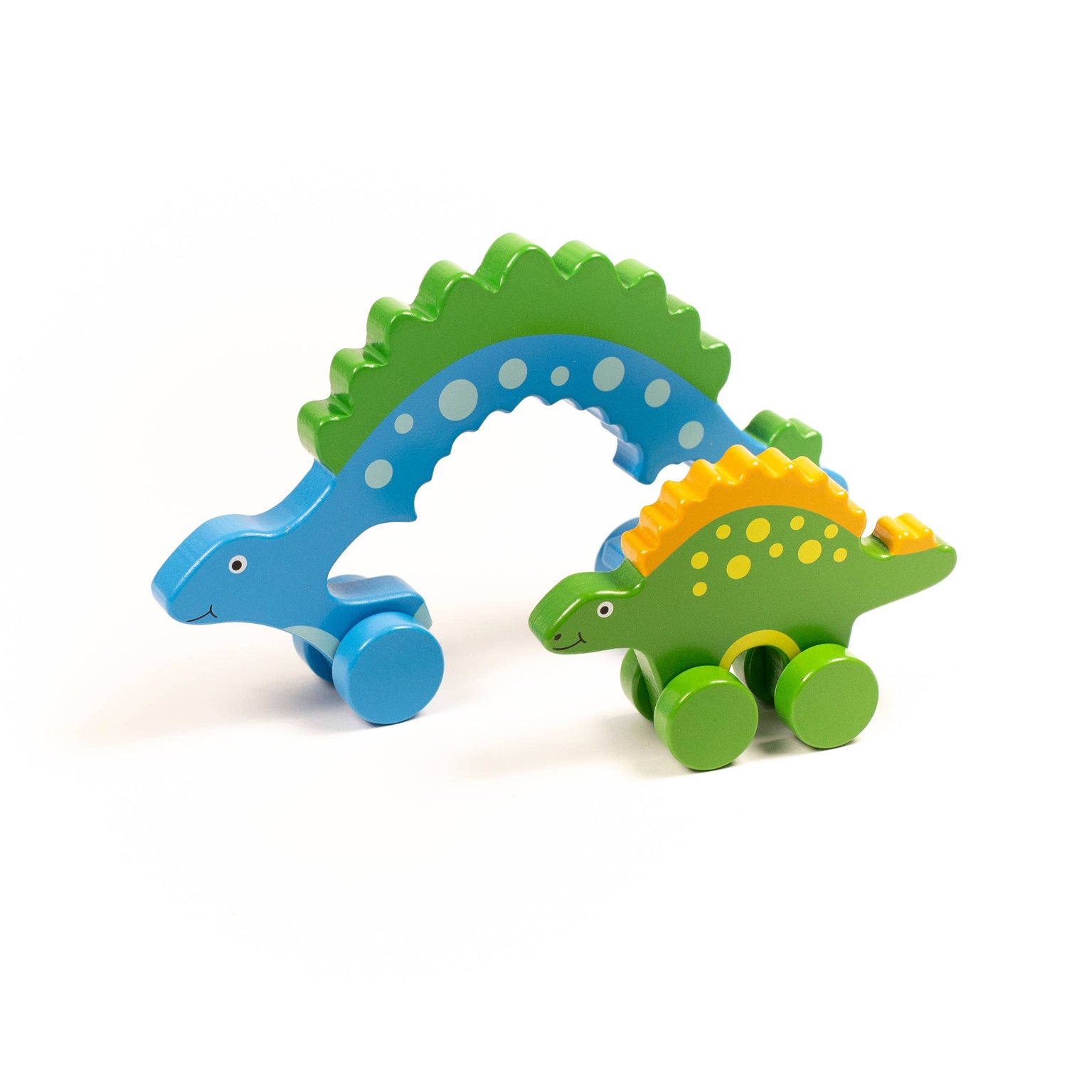 Stegosaurus Dino Big &amp; Little Wooden Roller