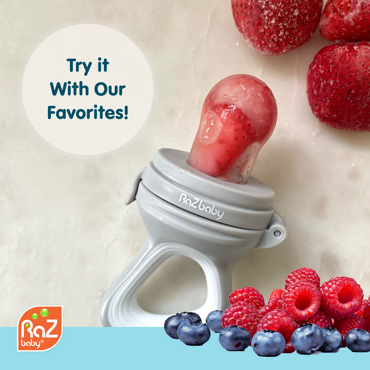 RaZ Fruit Feeder &amp; Teether: Caramel