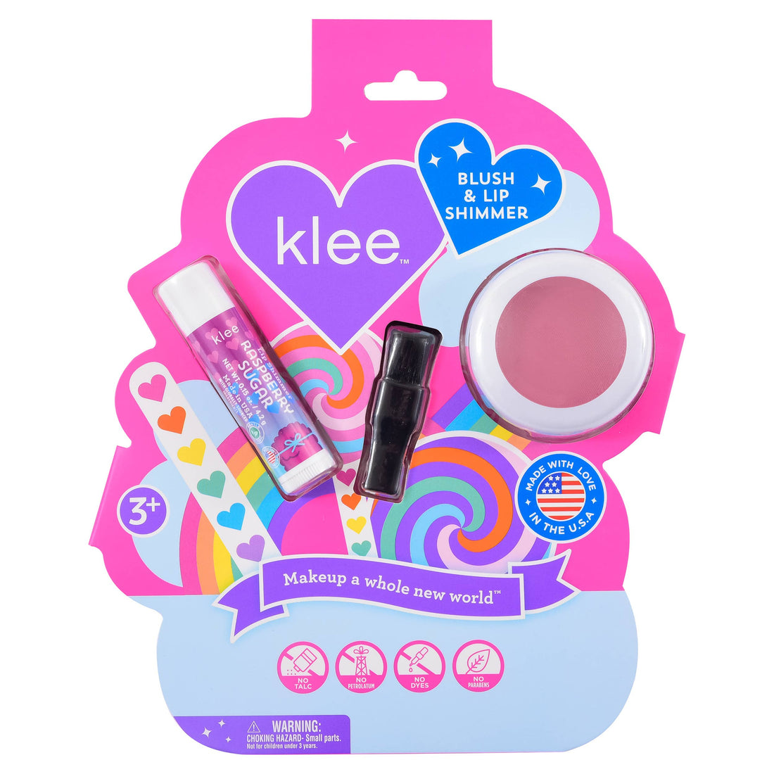Rainbow Glitz Blush and Lip Shimmer Set: Seabreeze Spark