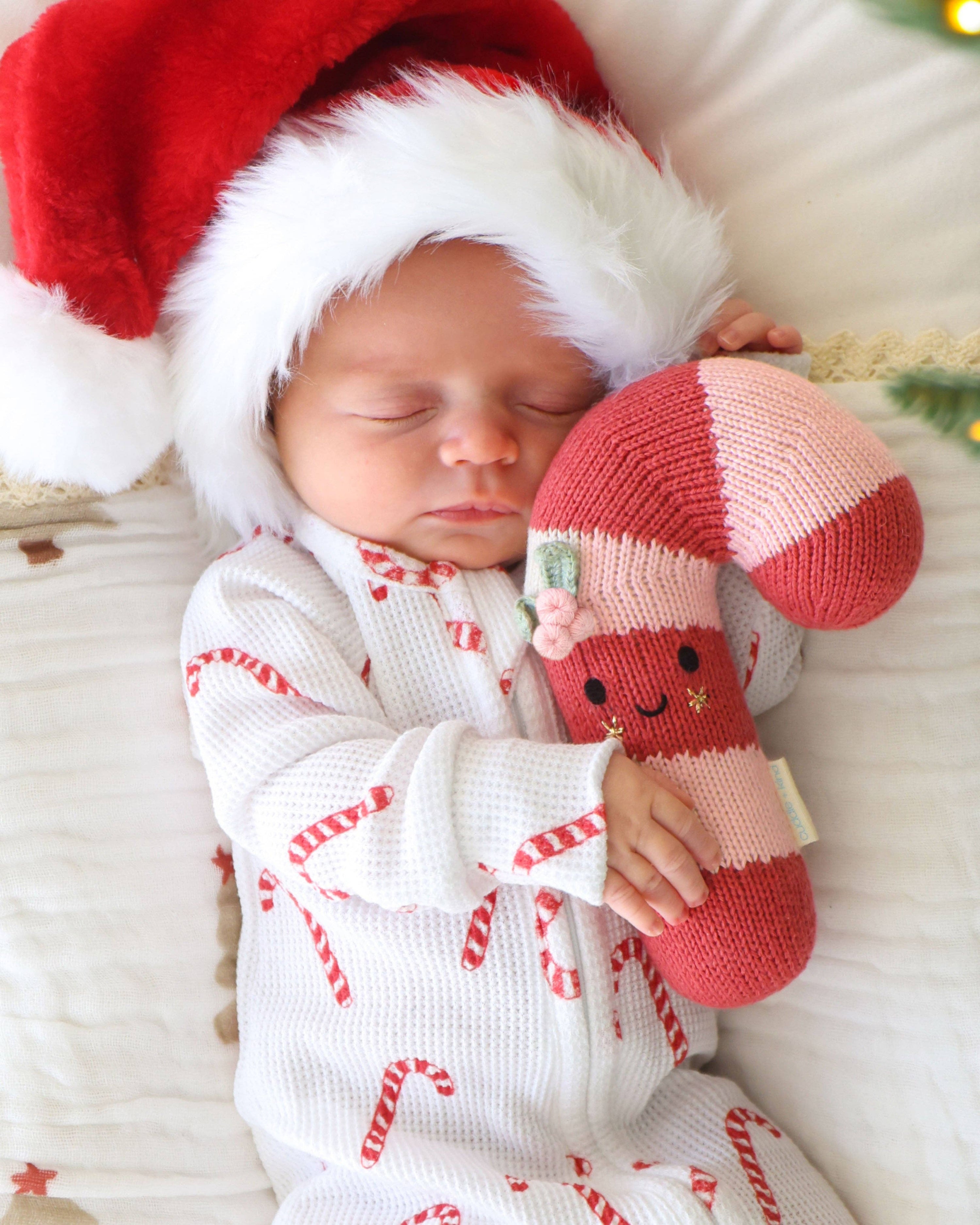 Cuddle + Kind Baby Candy Cane: Blush Stripe