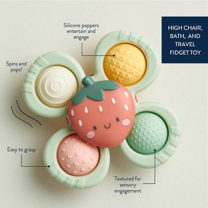 Itzy Pop &amp; Whirl™ - Bath + Travel Toy: Strawberry