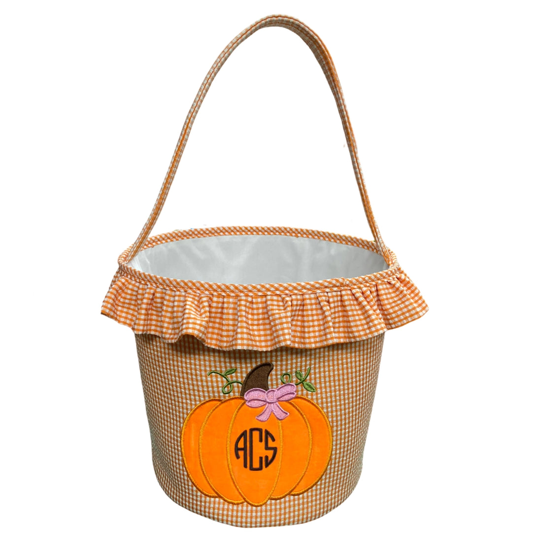 Halloween Ruffled Pumpkin Tote