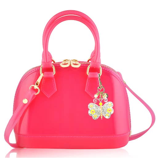 Cate Bubblegum Handbag: Crystal Butterfly Edition