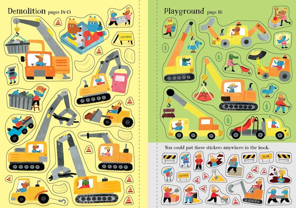 Little First Stickers: Diggers And Cranes