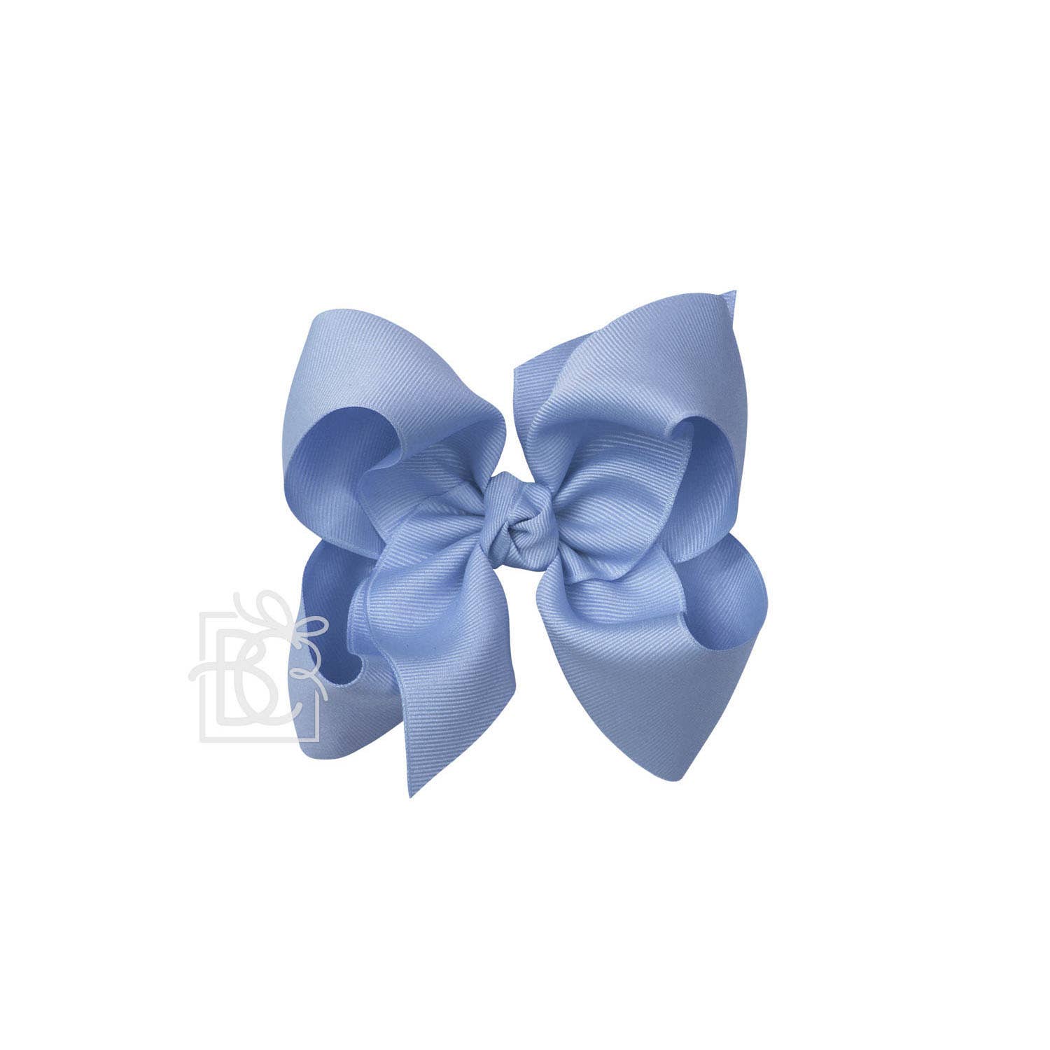 5.5&quot; Hairbow on Alligator Clip: Bluebird