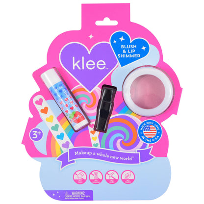Rainbow Glitz Blush and Lip Shimmer Set: Seabreeze Spark