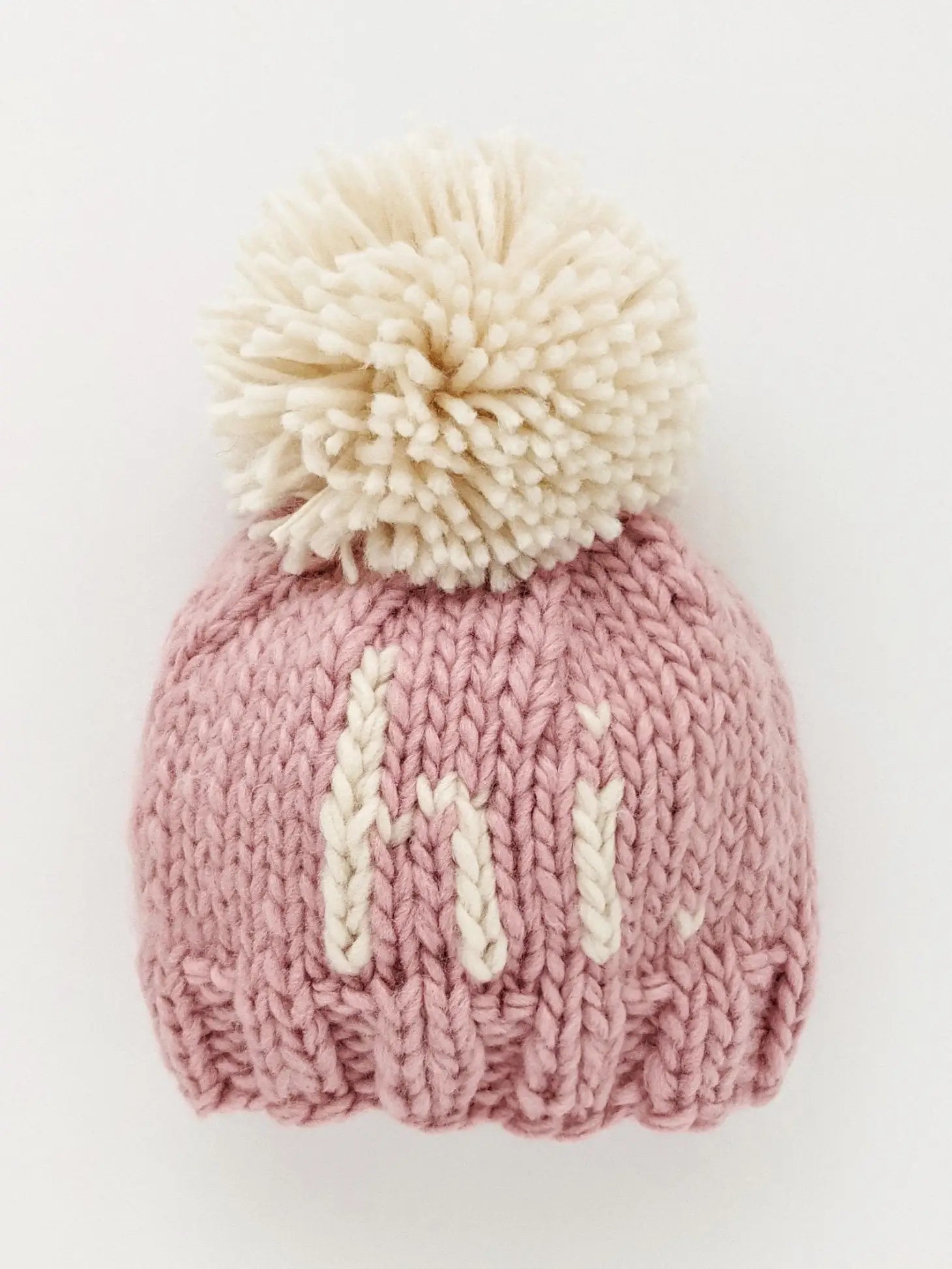 Huggalugs hi. Beanie Hat: Rosy Pink