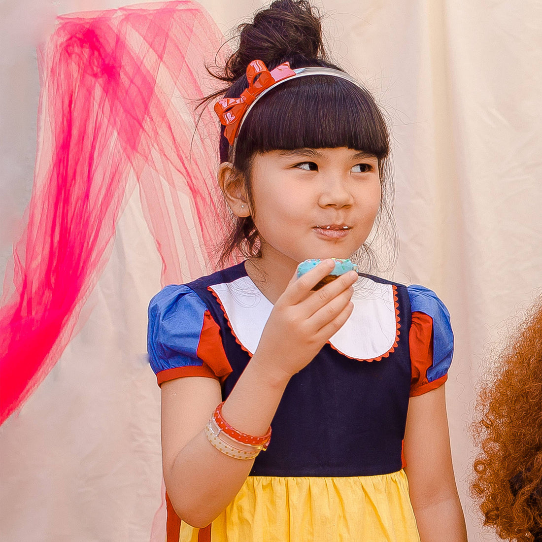 Bow Tie Headband: Red