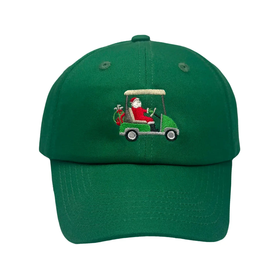 Santa Golf Cart Baseball Hat