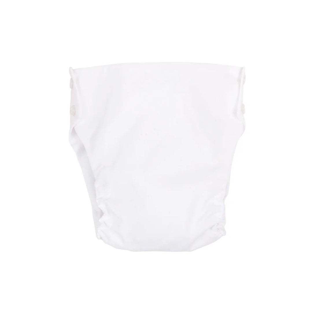 TBBC Dalton Diaper Cover: Worth Avenue White Broadcloth