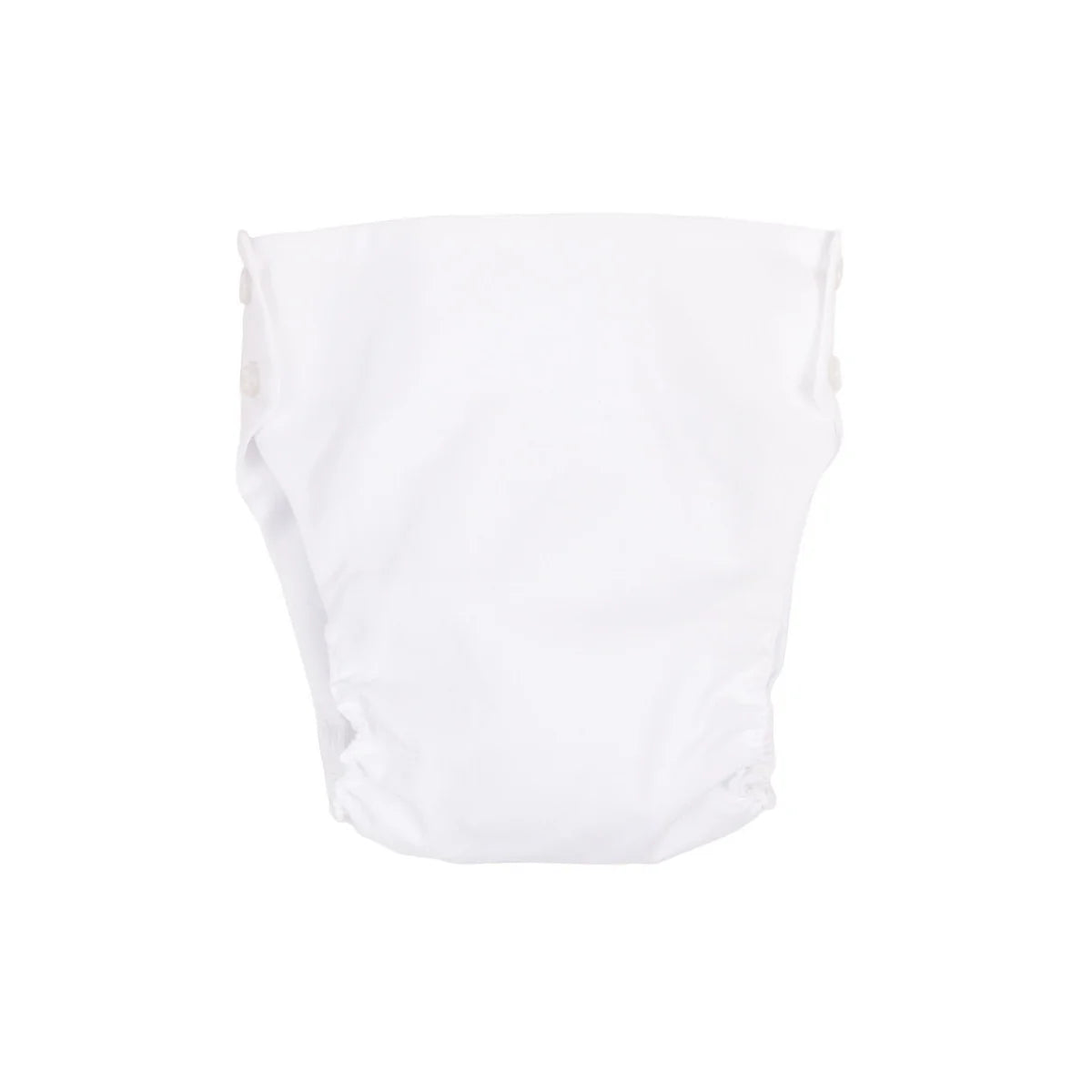 TBBC Dalton Diaper Cover: Worth Avenue White Broadcloth