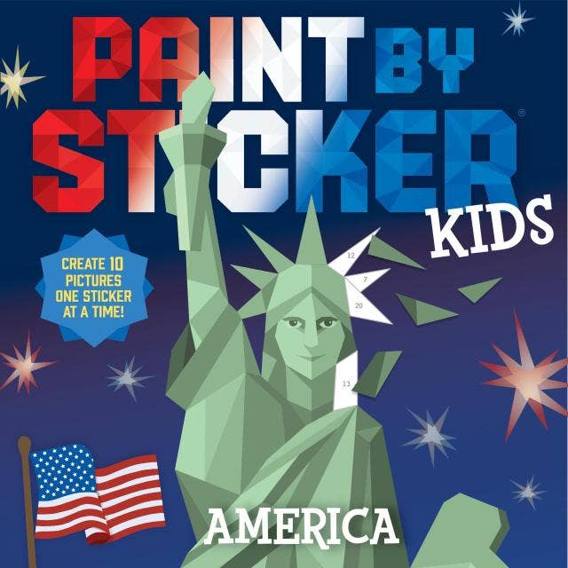 Paint by Sticker Kids: America: Sticker Book
