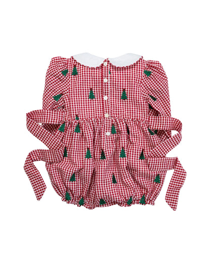 Christmas Trees Embroidered Bubble