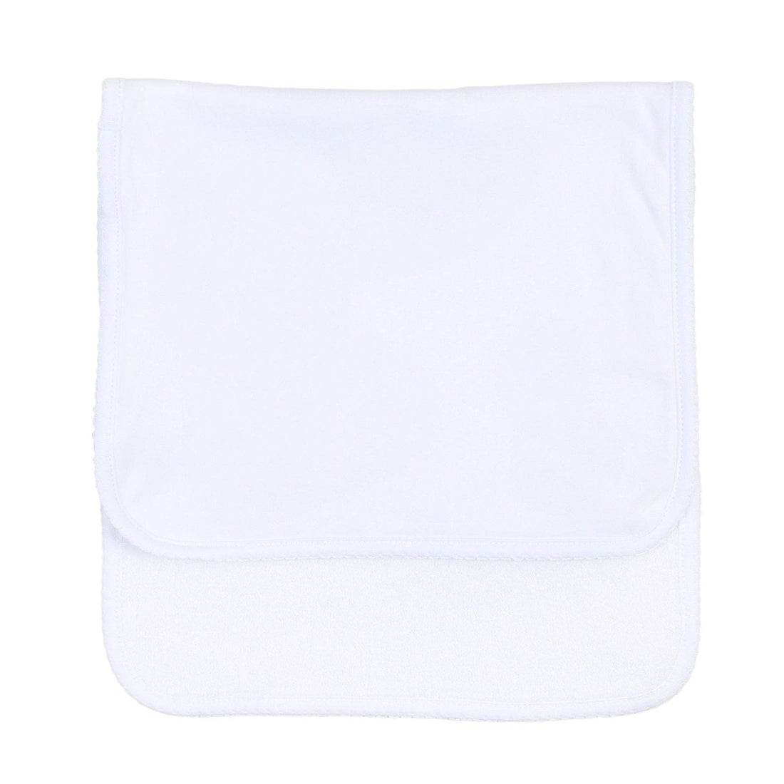 Essentials White Trim Burp Cloth