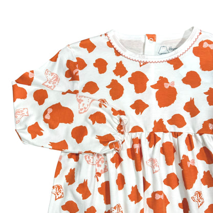 Orange Dogs Printed Play Dress