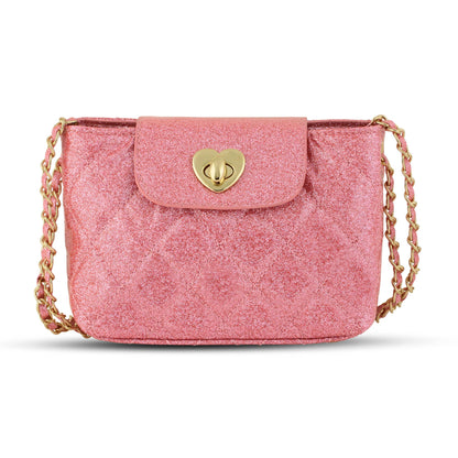 Paige Handbag: Purple Glitter