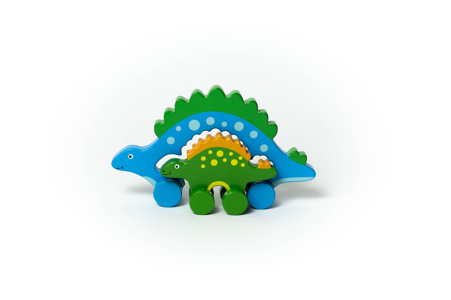 Stegosaurus Dino Big &amp; Little Wooden Roller