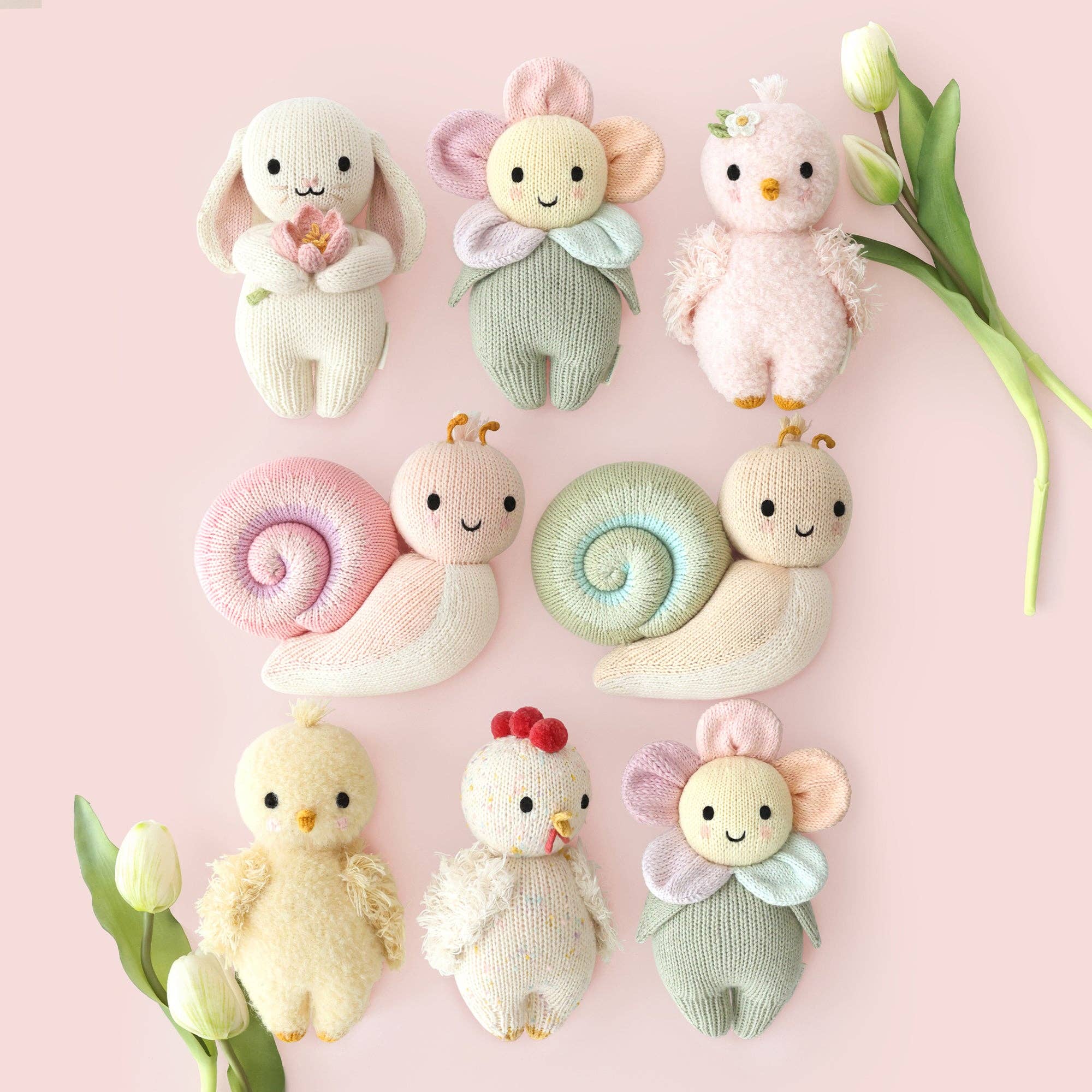 Cuddle + Kind Baby Snail: Peony