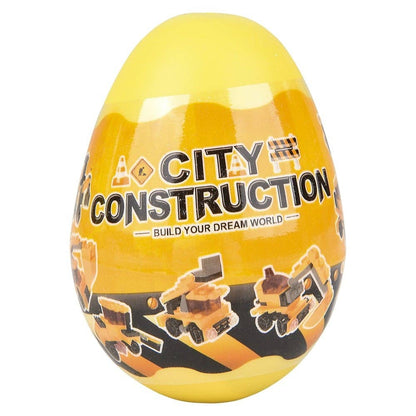3" Building Block Construction Truck Car Toys in Egg