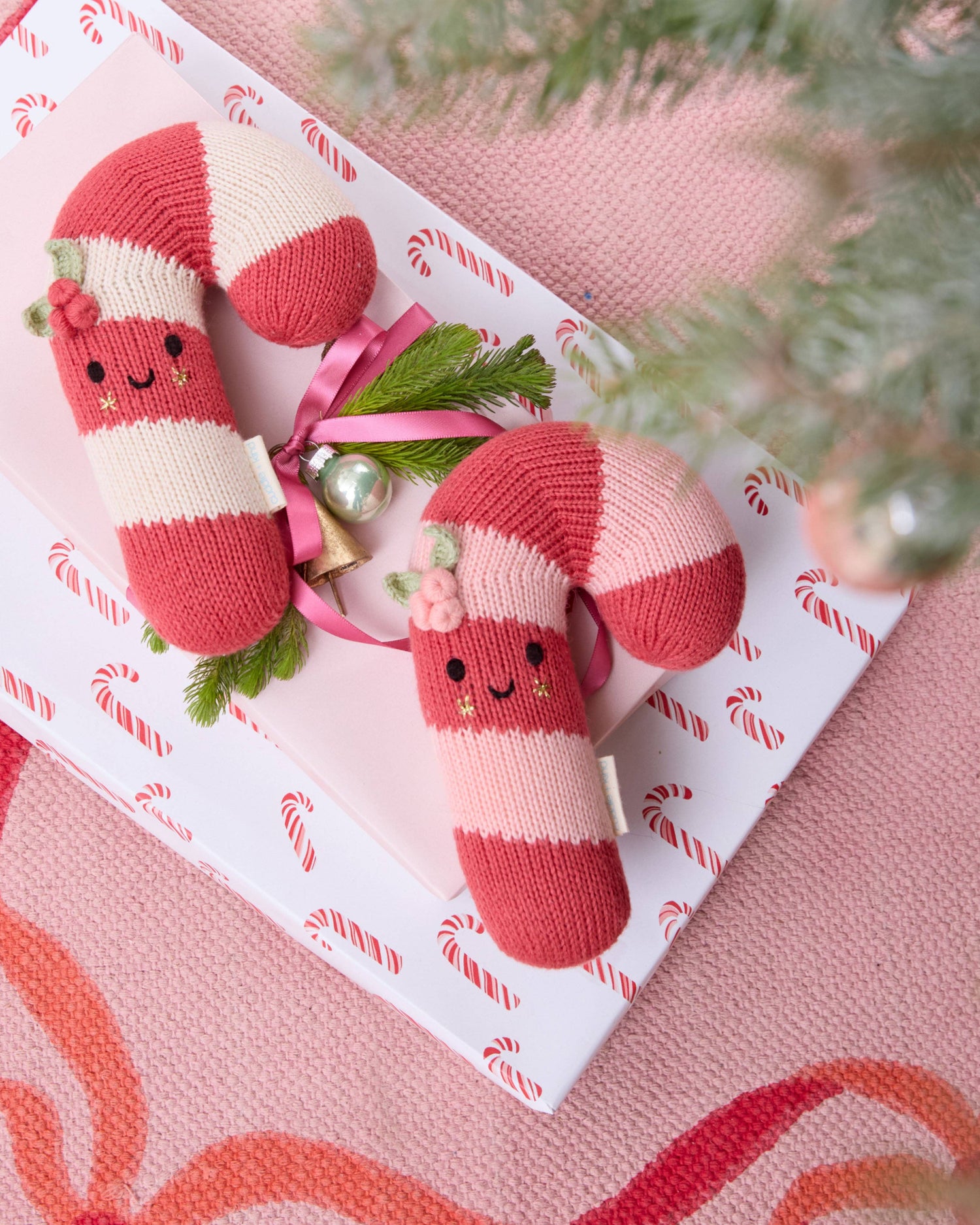 Cuddle + Kind Baby Candy Cane: Blush Stripe