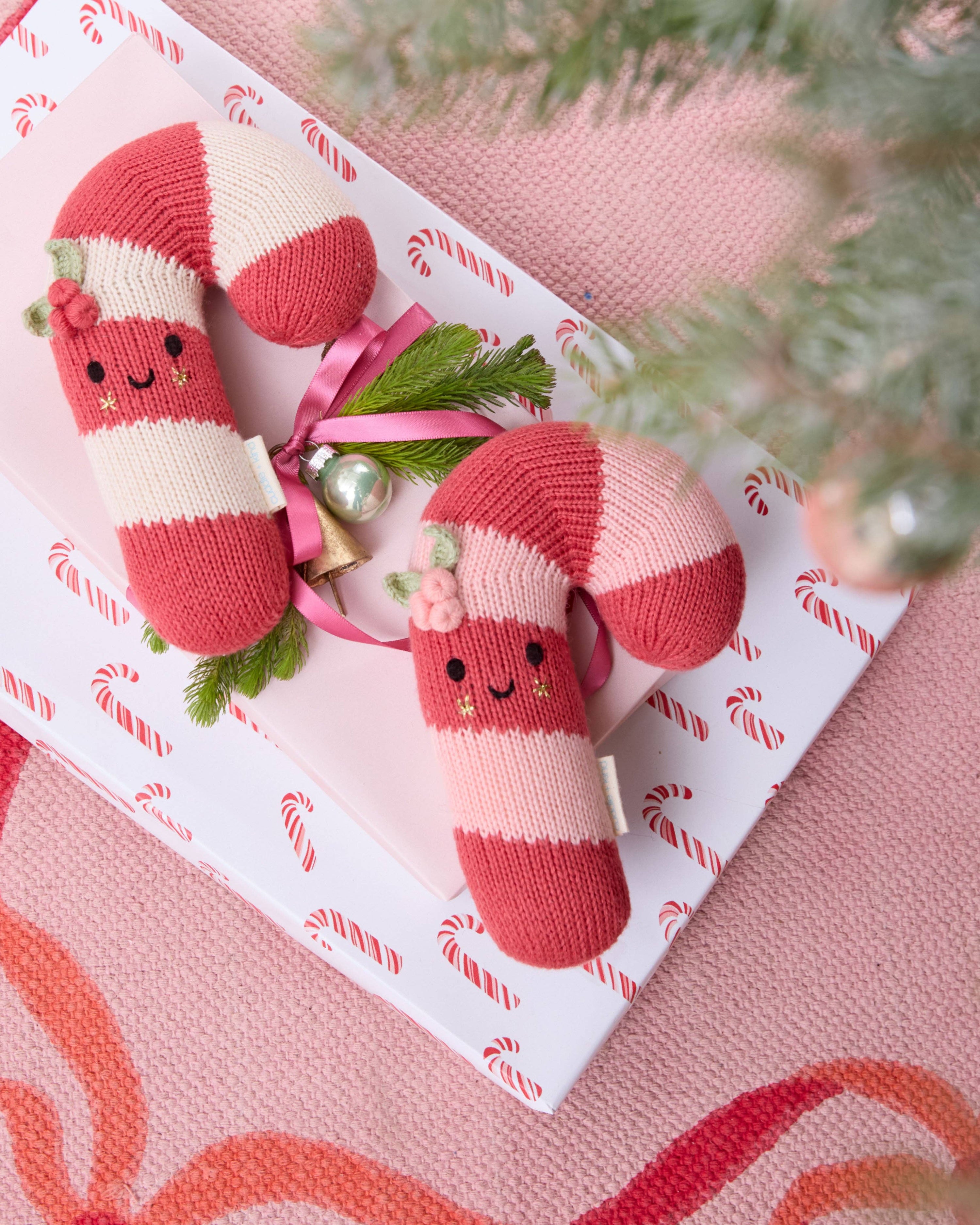 Cuddle + Kind Baby Candy Cane: Blush Stripe