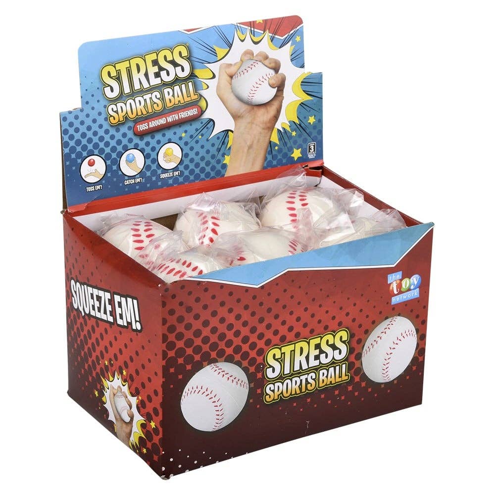 2.5" Baseball Stress Ball Fidget Toy