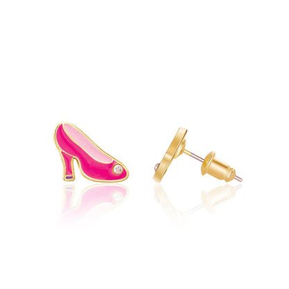 Hot Pink Heels Cutie Stud Earrings