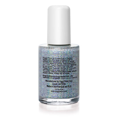 Piggy Paint Nail Polish: Glitterbug (Multi-Silver Glitter)