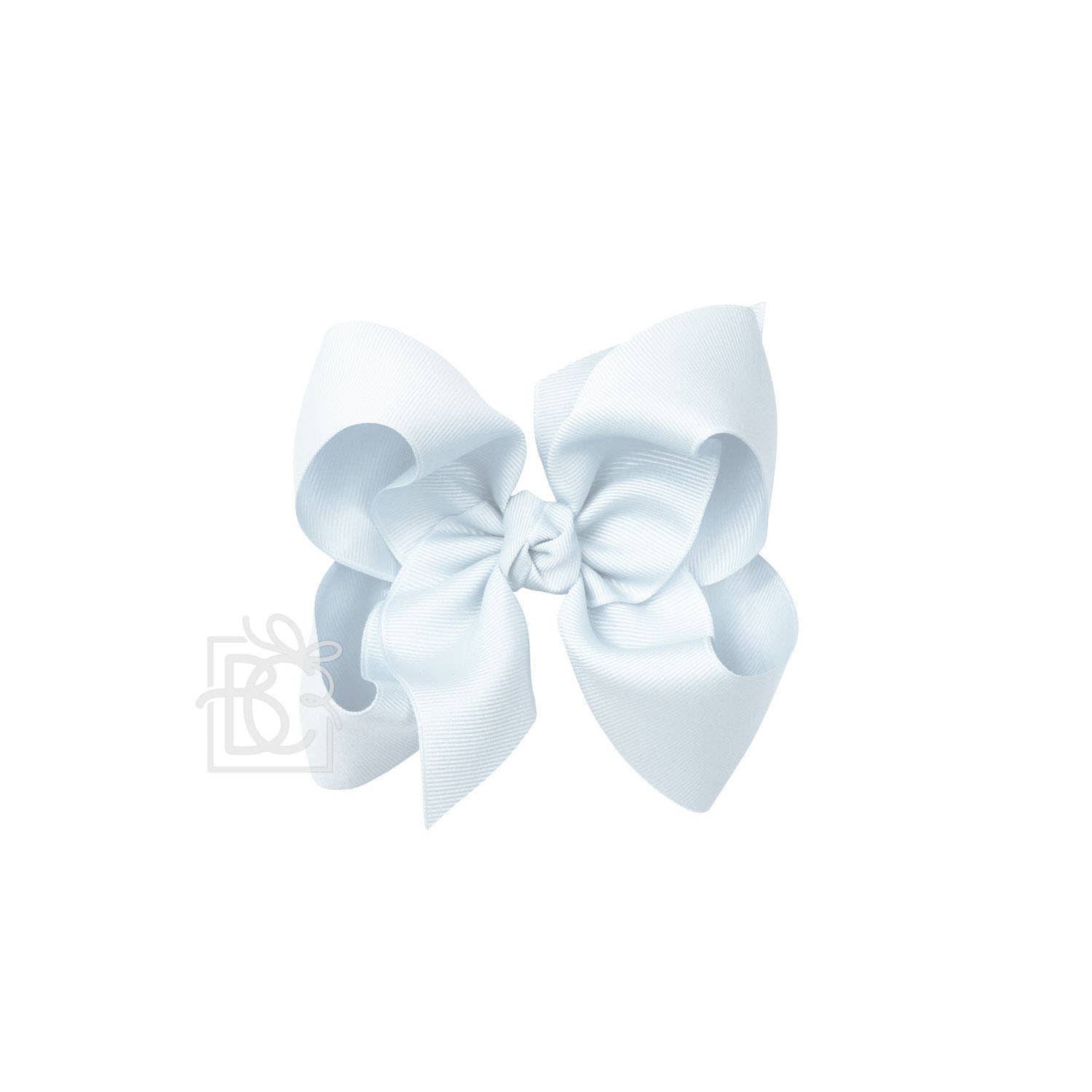 5.5&quot; Hairbow on Alligator Clip: Powder Blue