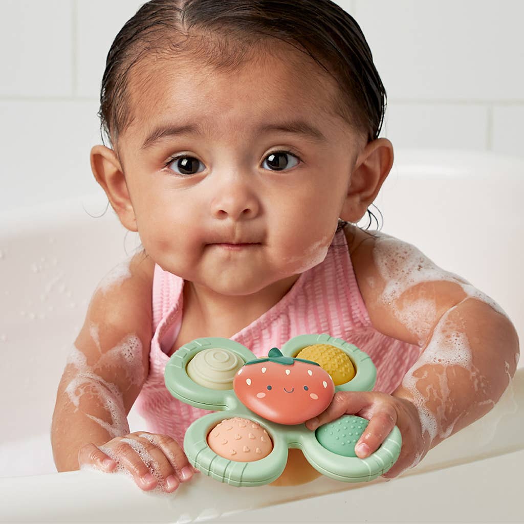 Itzy Pop &amp; Whirl™ - Bath + Travel Toy: Strawberry