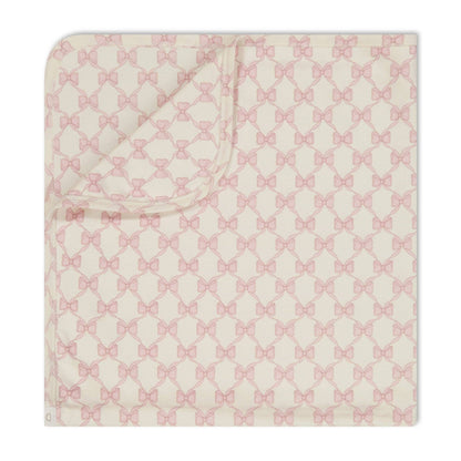 Pimalu Receiving Blanket: Bows