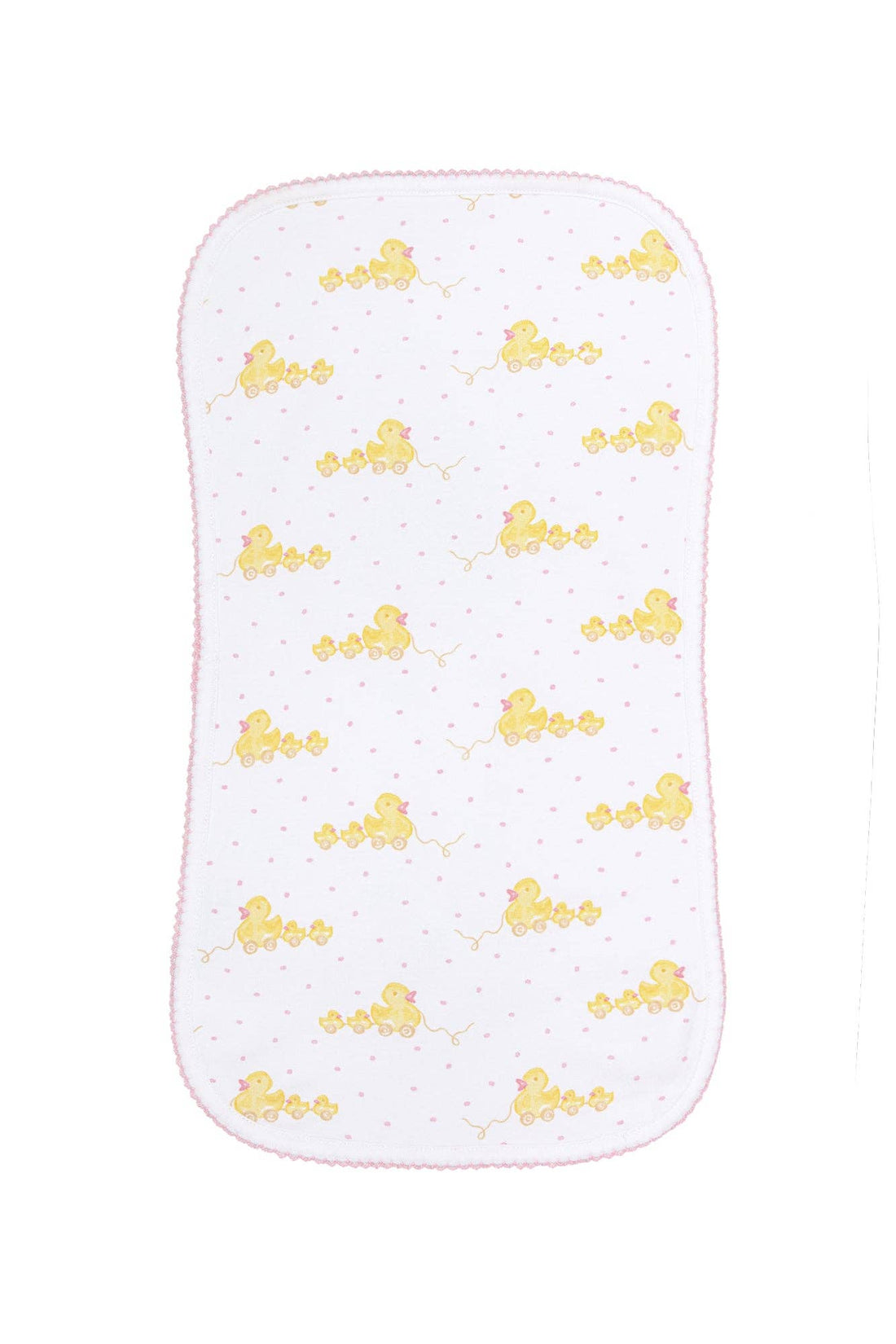 Pink Ducks Print Burp Cloth
