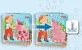 Magic Color Changing Wash Away Bath Book: Farm Animal