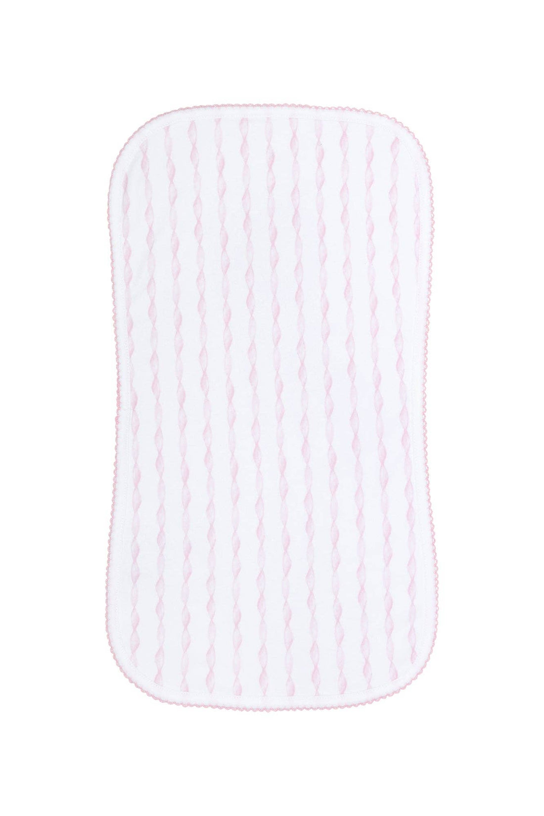 Pink Twirls Burp Cloth