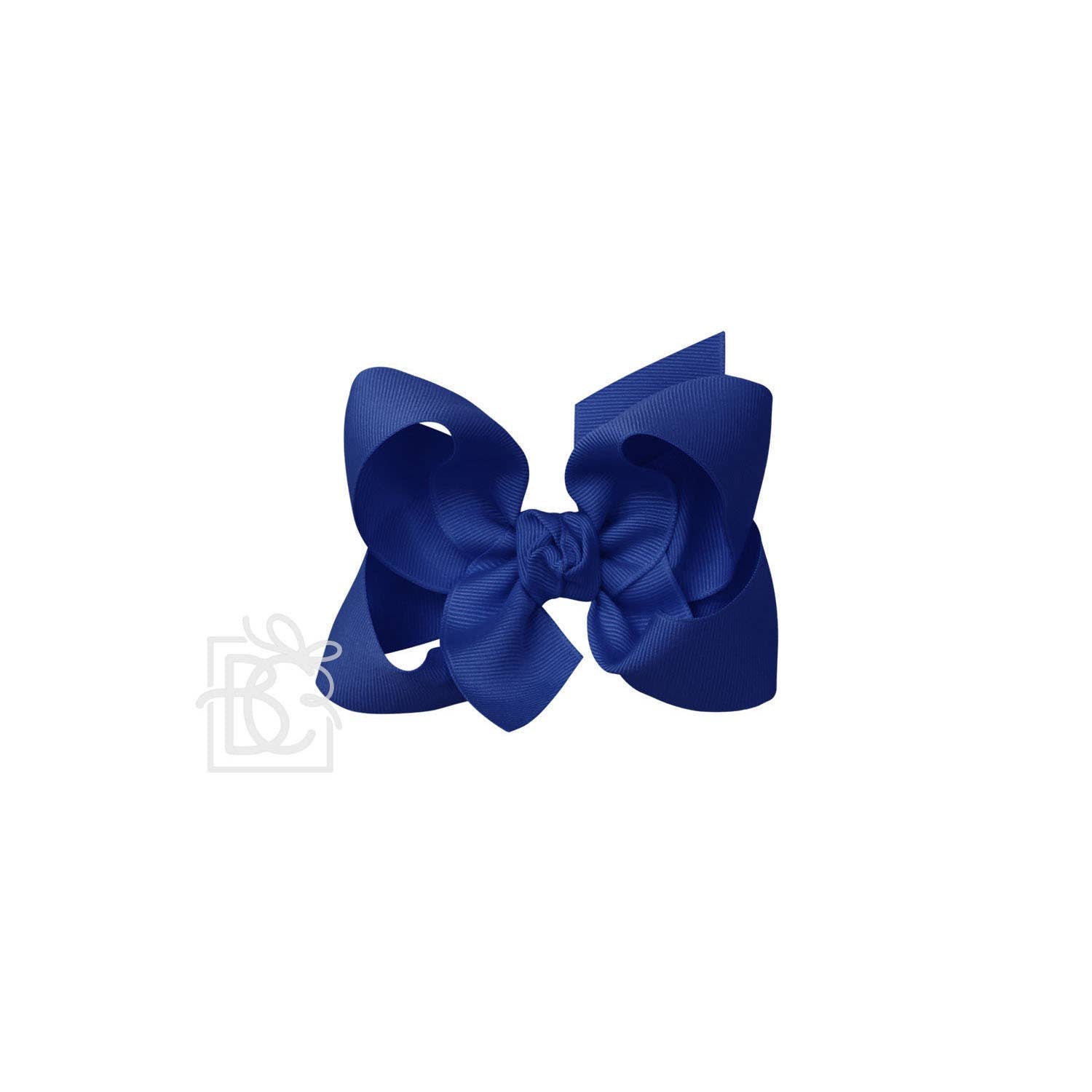 4.5&quot; Grossgrain Hairbow on Alligator Clip: Royal Blue