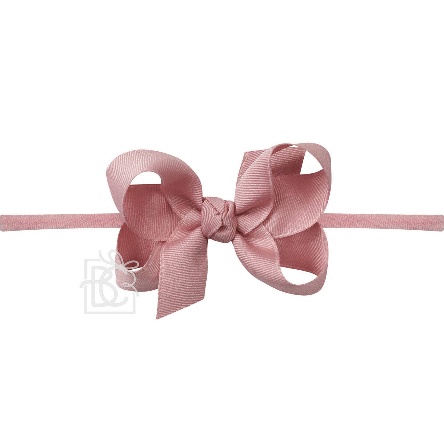 3.5&quot; Infant Headband Hairbow: Mauve