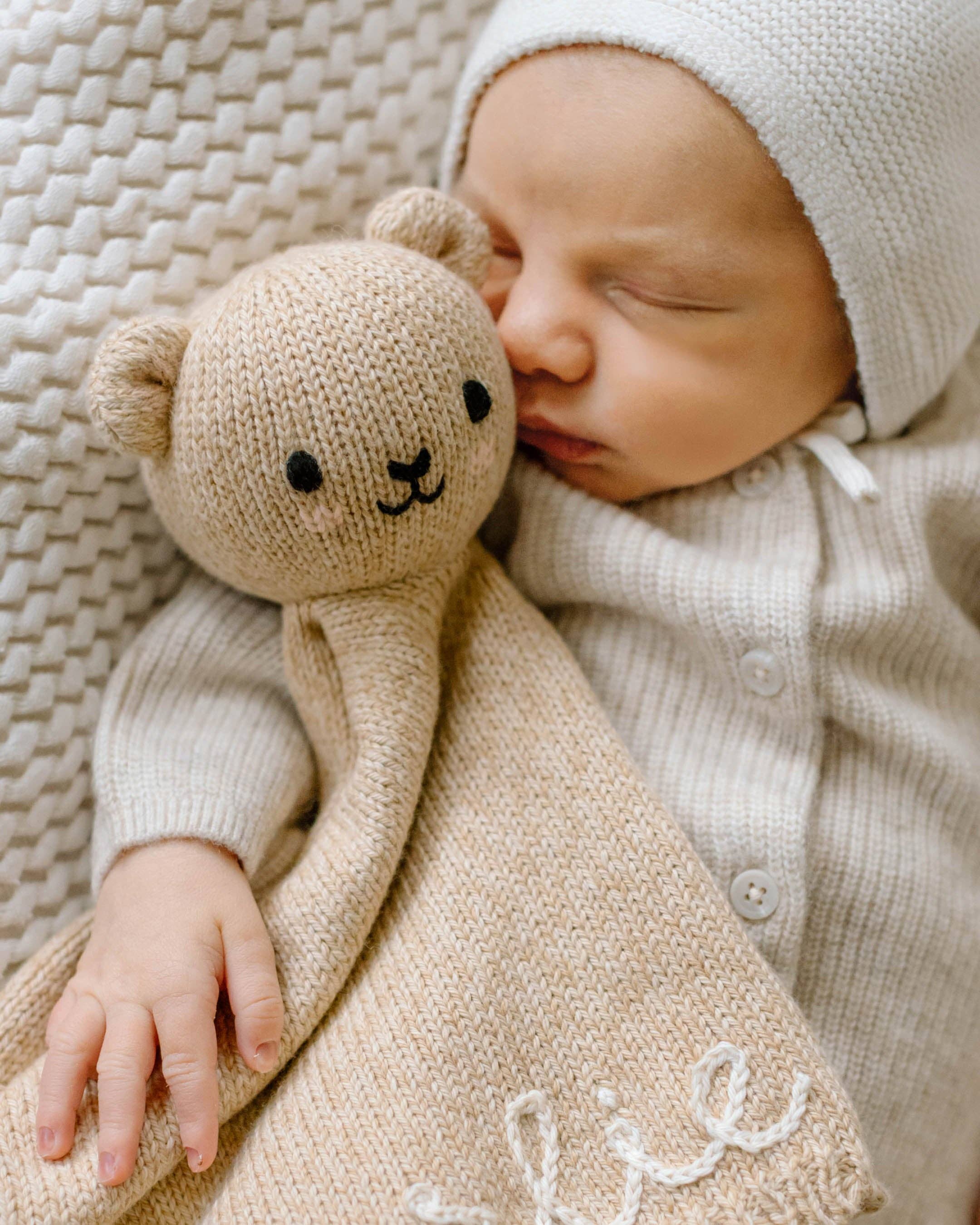 Cuddle + Kind Baby Bear Lovey: Honey