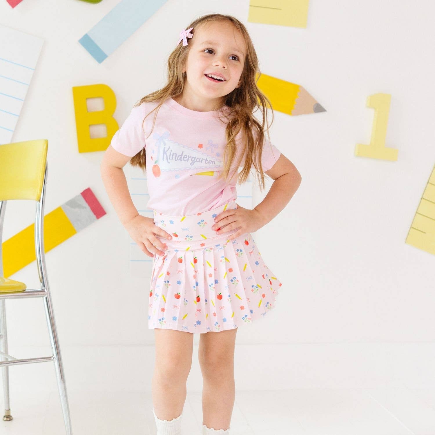 Kindergarten Pennant Short Sleeve T-Shirt