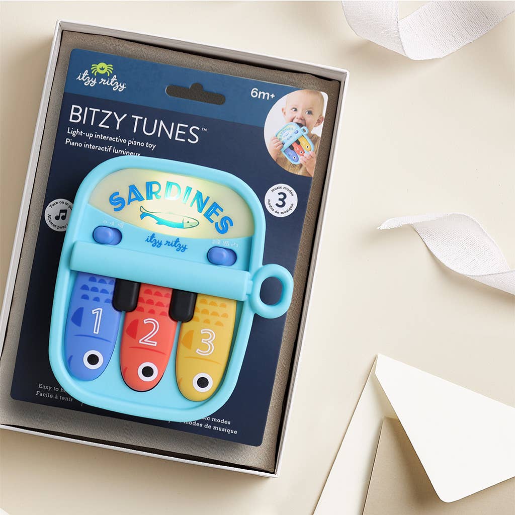 Bitzy Tunes™ Sardines Light-up Interactive Piano Toy