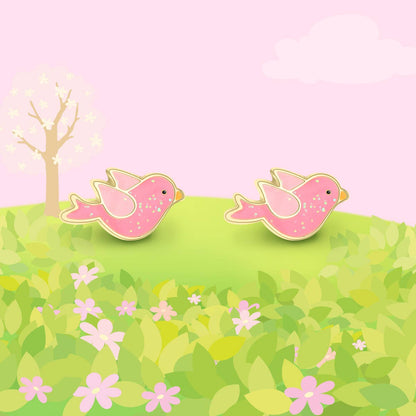 Twinkle Bird Cutie Stud Earrings