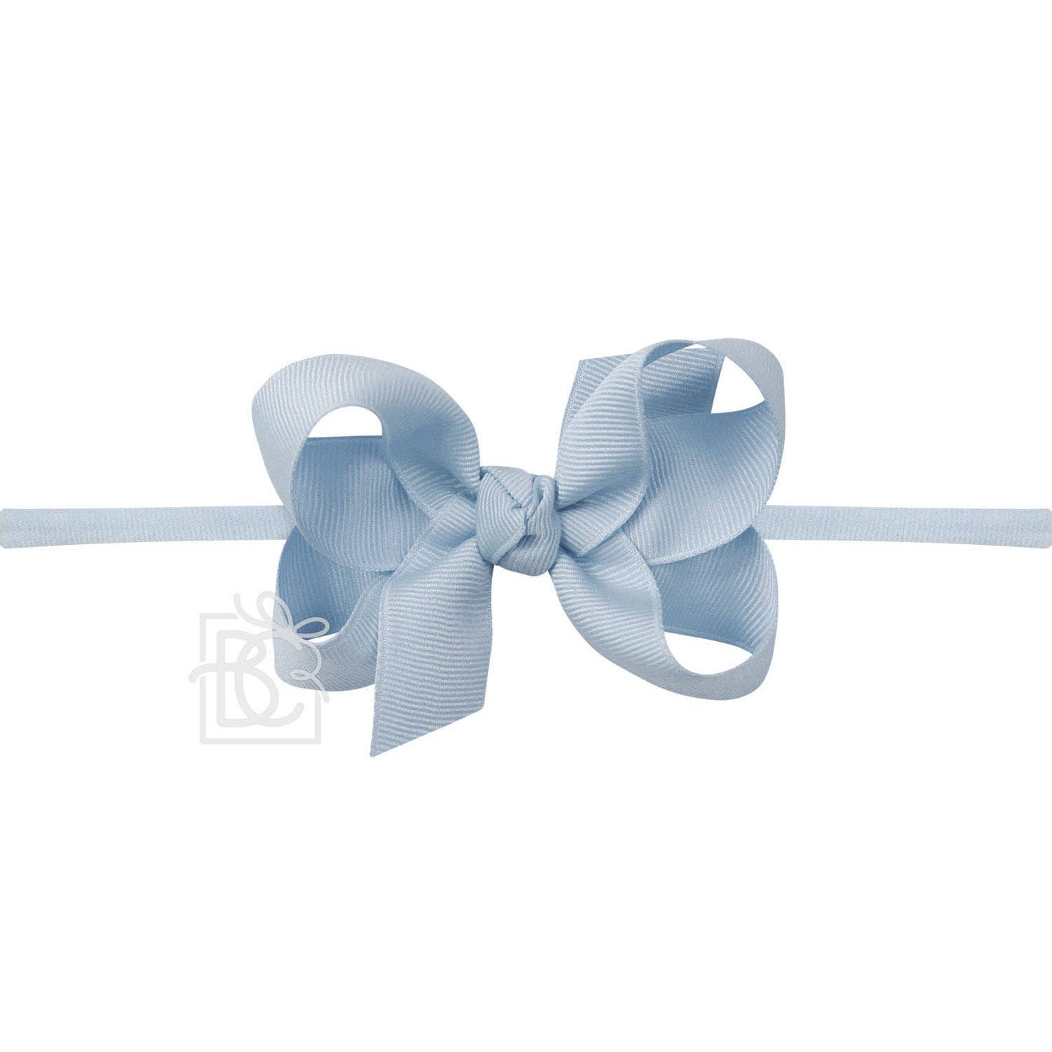 3.5&quot; Infant Headband Hairbow: Millennium Blue