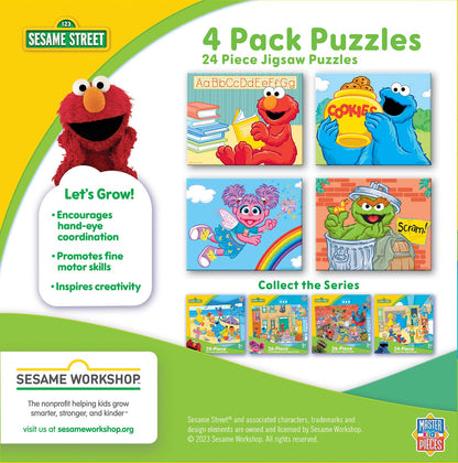 Sesame Street 4-Pack 24 Piece Puzzles
