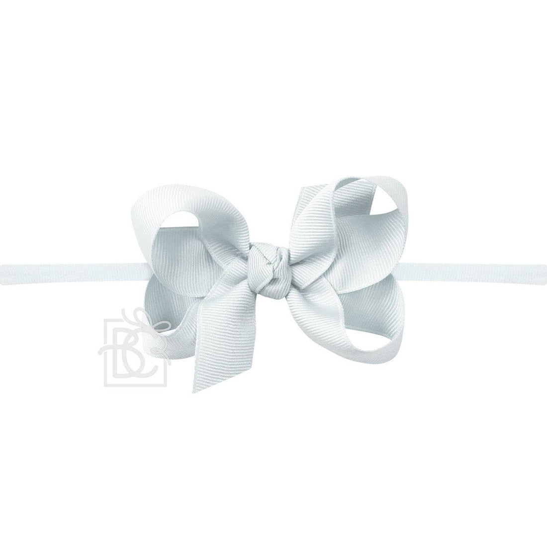 3.5&quot; Infant Headband Hairbow: Powder Blue