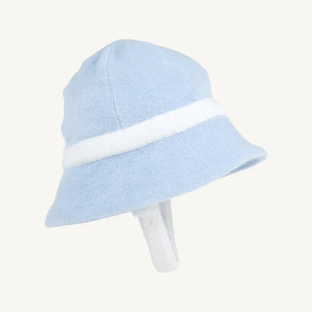 TBBC Henry`s Boating Bucket Hat- Terrycloth: Beale Street Blue/Worth Ave White