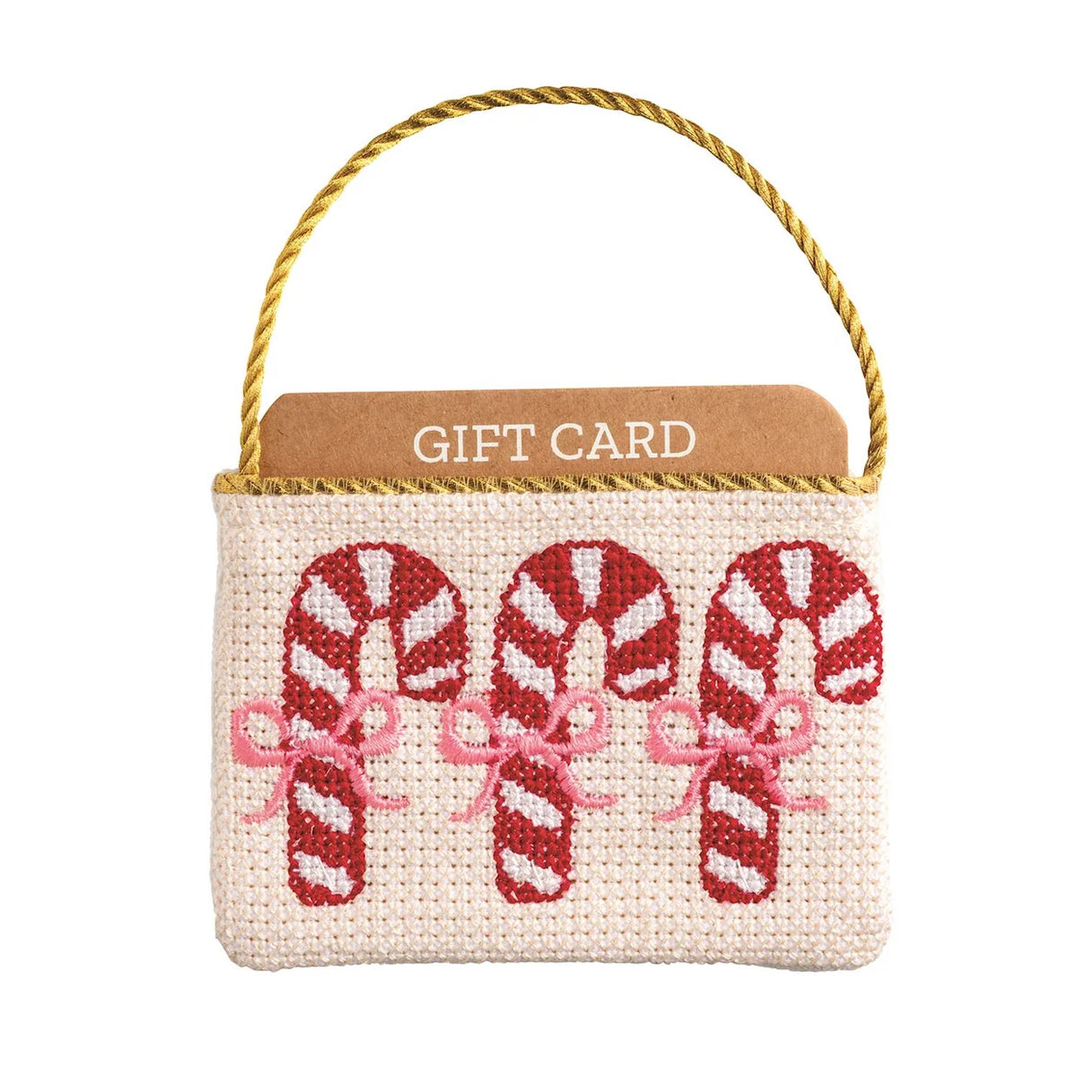 Needlepoint Christmas Gift Card Pouches
