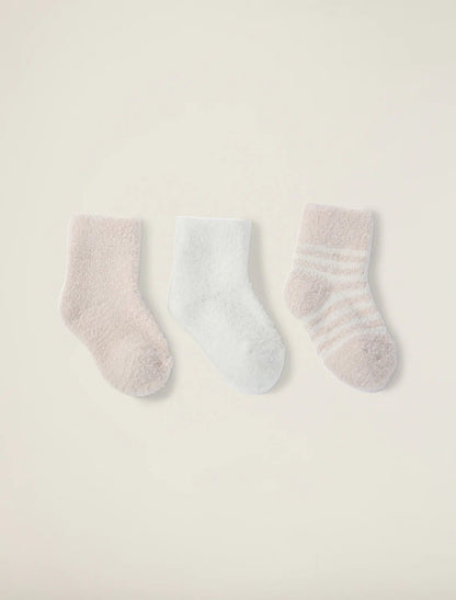 Barefoot Dreams CCL Infant Socks: Set of 3 Pairs