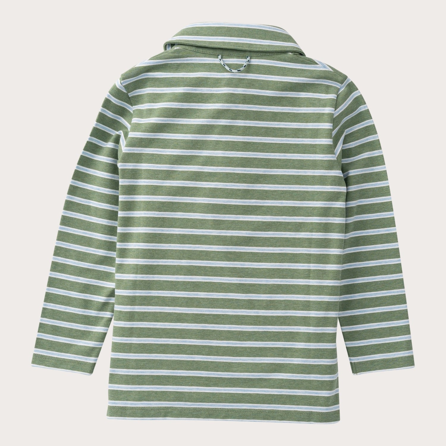 Boys LS Too Cool For School Polo: Hedge Cashmere Blue Stripe