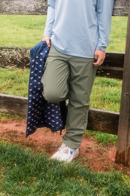 Puffer Vest: Dark Denim with Footballs