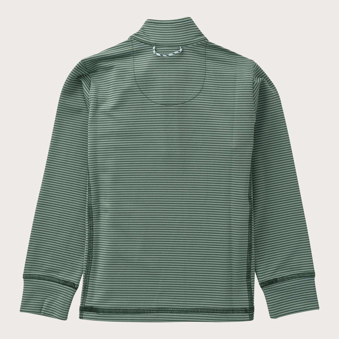 Boys Pro Performance 1/4 Zip Pullover: Camping Hedge Green Stripe