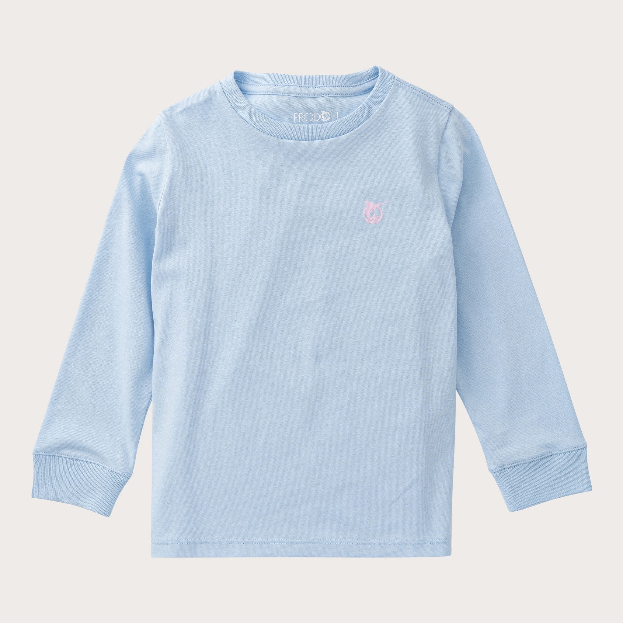 Girls Long Sleeve Cotton T-Shirt: Cashmere Blue
